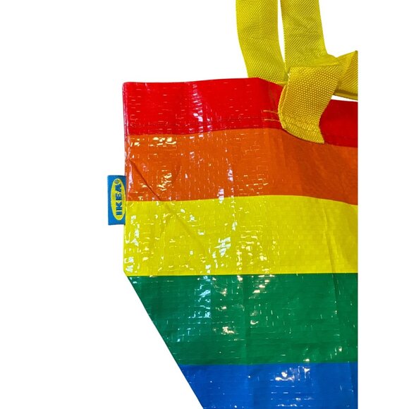 $5 WHEN BUNDLED IKEA Small Rainbow Color Reusable Shopping Tote Bag - Picture 4 of 9
